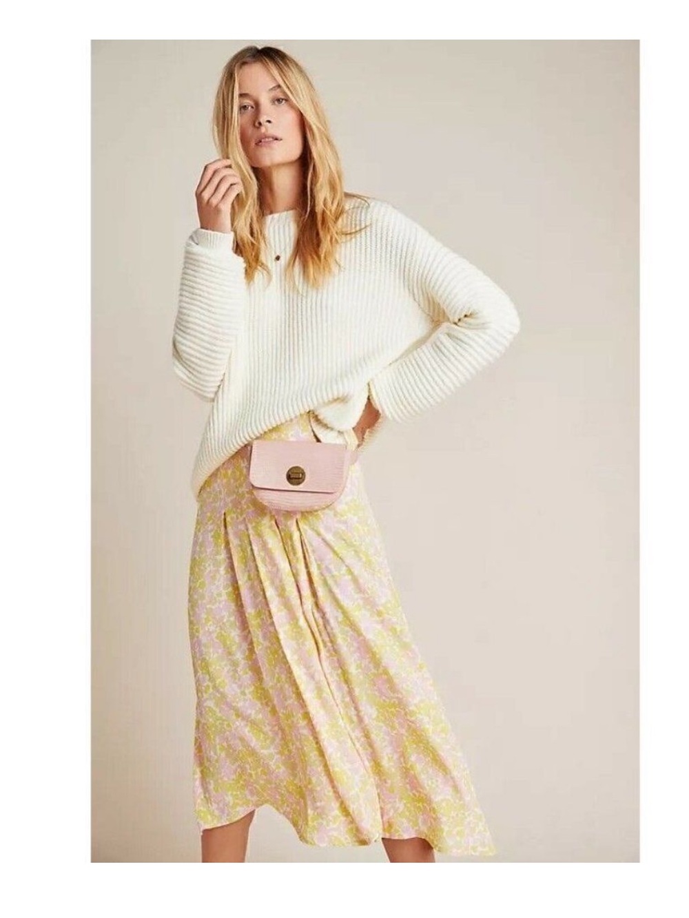 Faithfull the Brand Aya Cuesta Print Midi Skirt